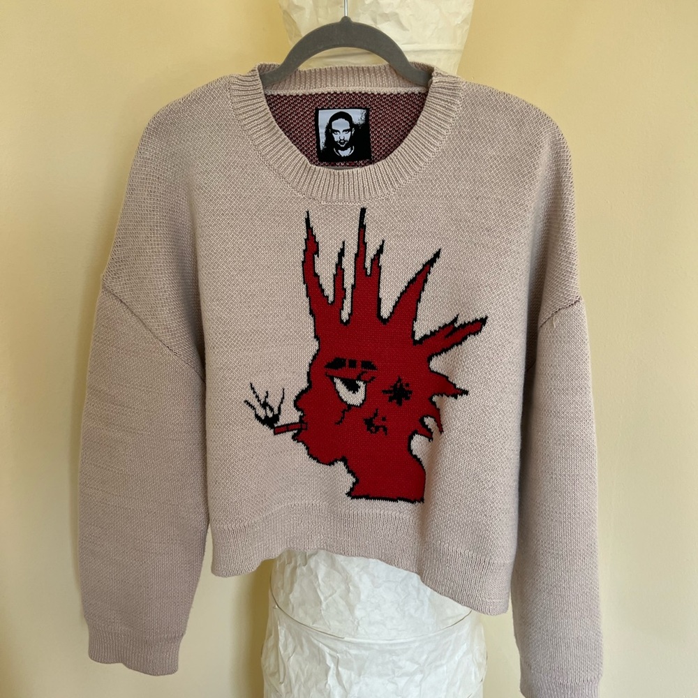 Limited edition cropped sweater by small designer